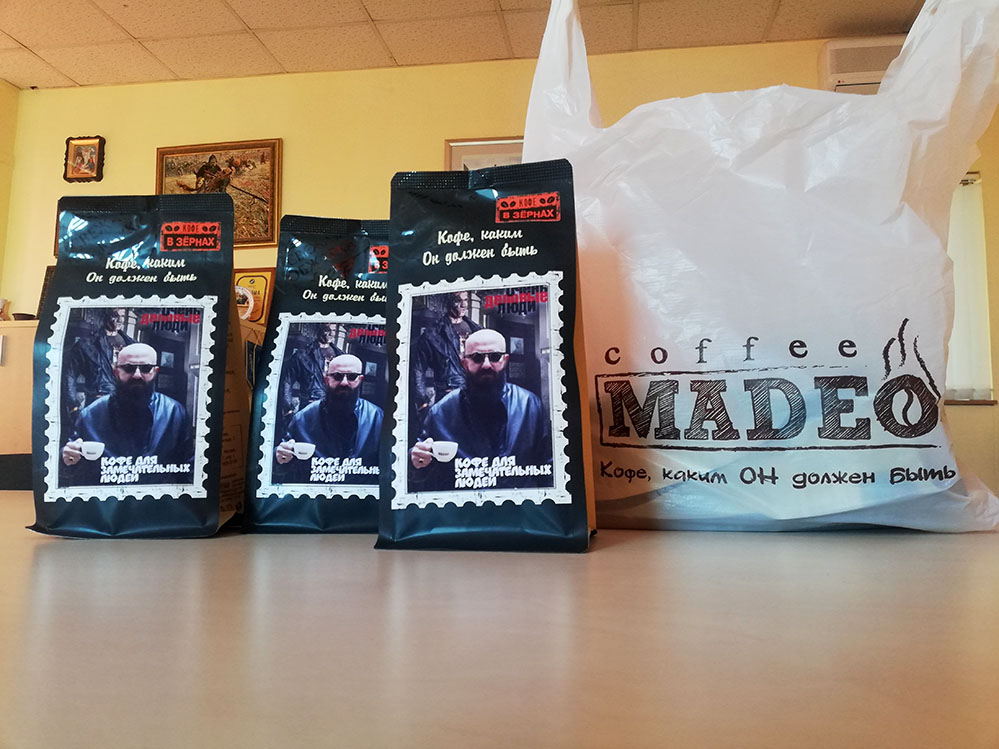 кофе для замечательных людей №3 от компании MADEO для … продюсера Владимира Ферапонтова