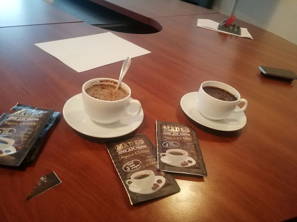 Кофе для переговоров от компании MADEO