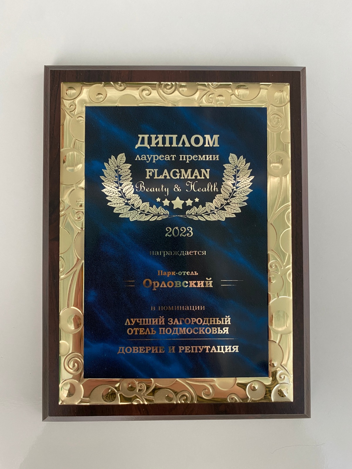 парк-отель ОРЛОВСКИЙ — Победитель в номинации «Лучший загородный отель Подмосковья.